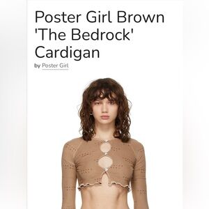 Poster Girl The Bedrock Top in Sand Logo Print